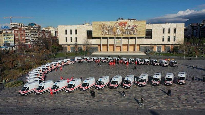 36 ambulances for albania